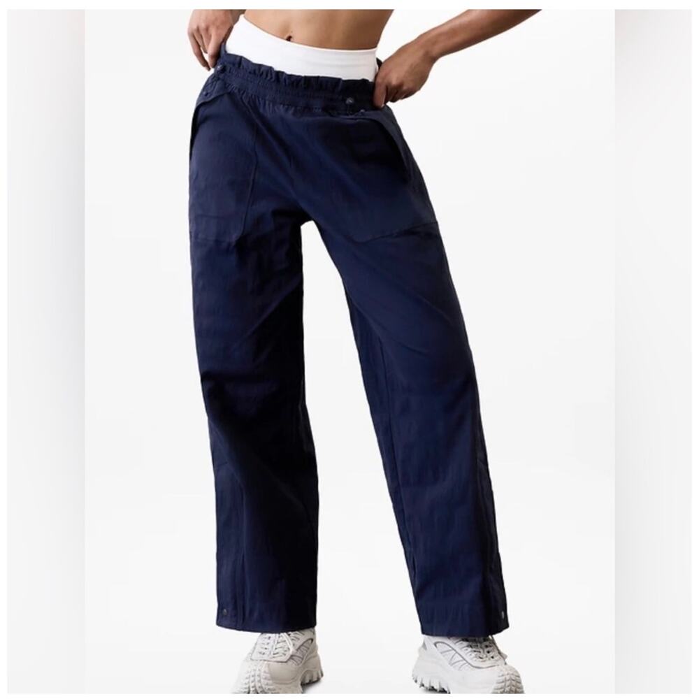 Athleta Trekkie Parachute Pant Navy